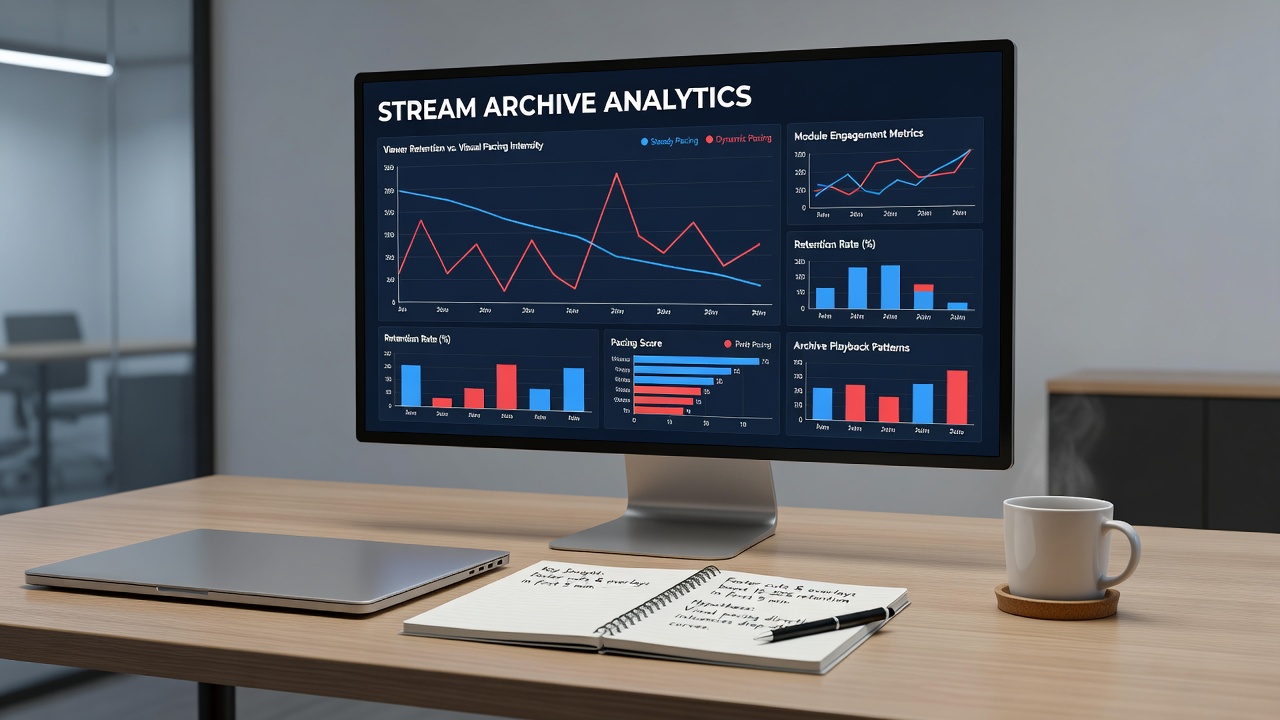 Vergleich von Viewer-Retention in verschiedenen Cash-Game-Trainingsmodulen