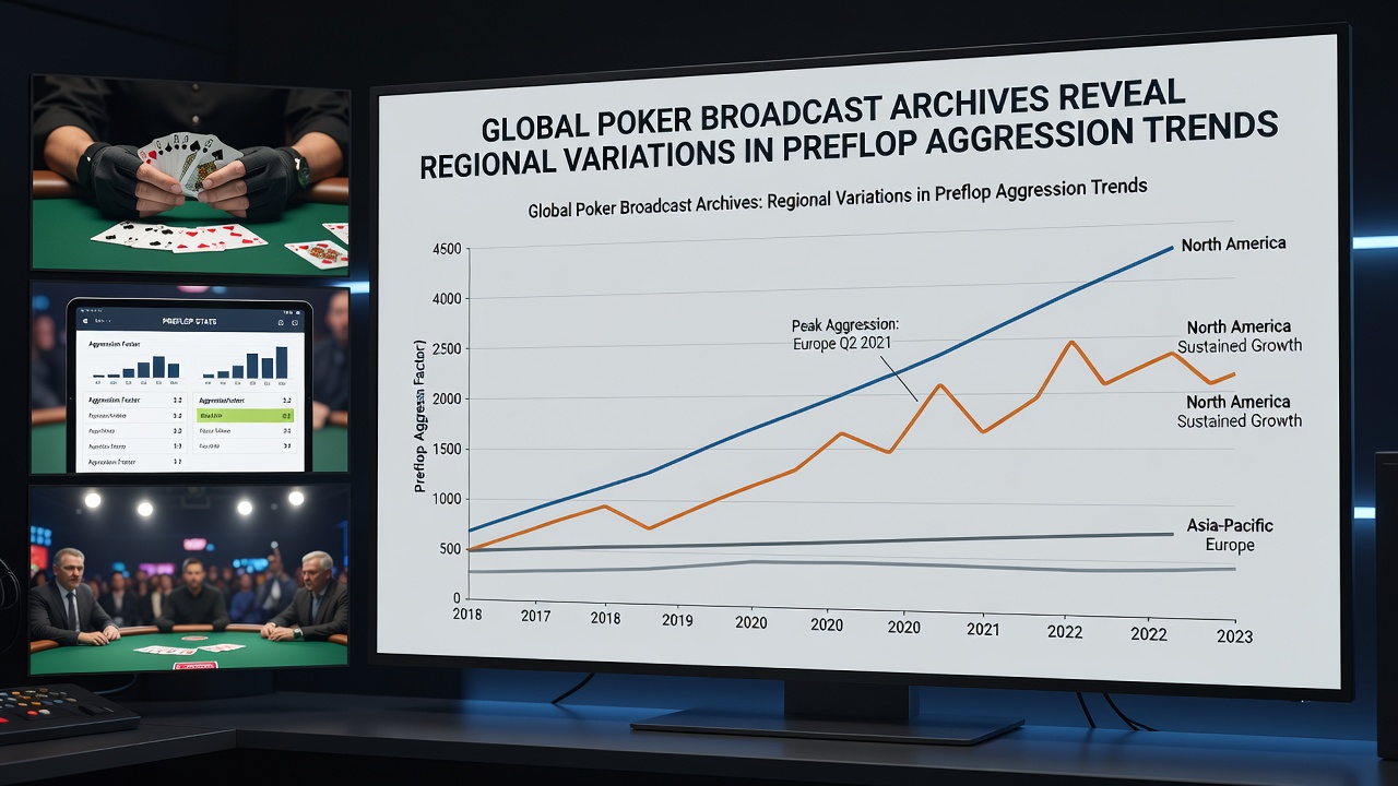 Vergleichende Grafik regionaler Preflop-Statistiken aus Poker-Archiven
