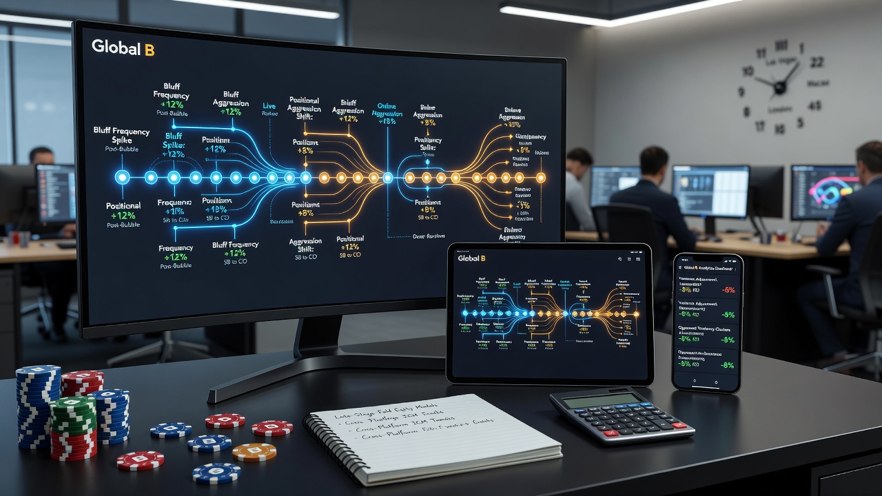 Vergleich von Handhistorien-Timelines aus globalen Poker-Broadcasts