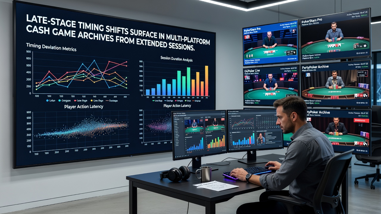 Grafische Darstellung von Timing-Verschiebungen in archivierten Multi-Plattform-Cash-Game-Daten