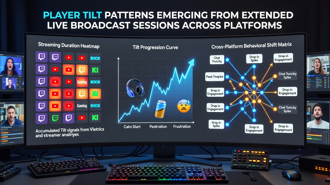 Diagramme zu Entscheidungsfenstern und Tilt in Poker-Streams